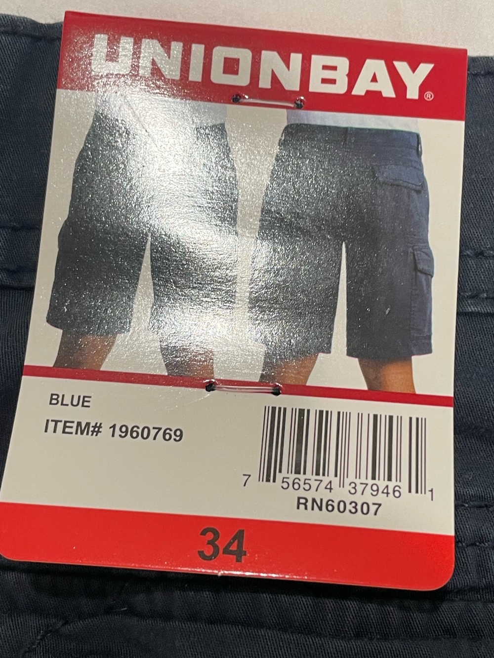 UNIONBAY Men's Dark Navy Cargo Shorts - Picture 7 of 7